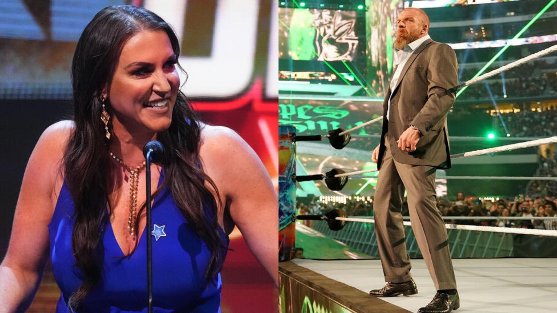 Stephanie McMahon (left), Triple H (right) (Image Credits: WWE.com)