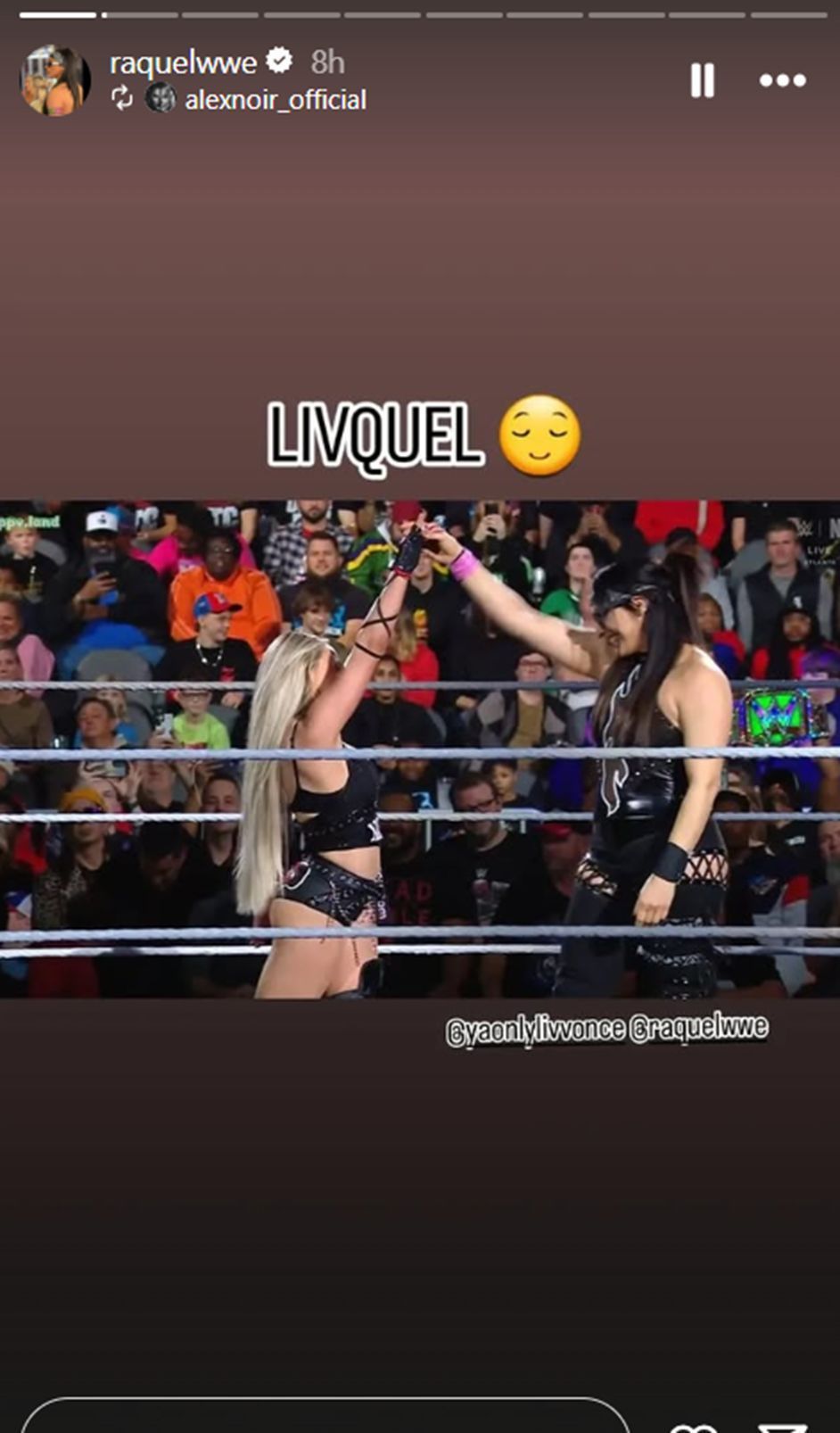 Liv Morgan&#039;s team has a name (Source: Raquel Rodriguez&#039; IG story) 