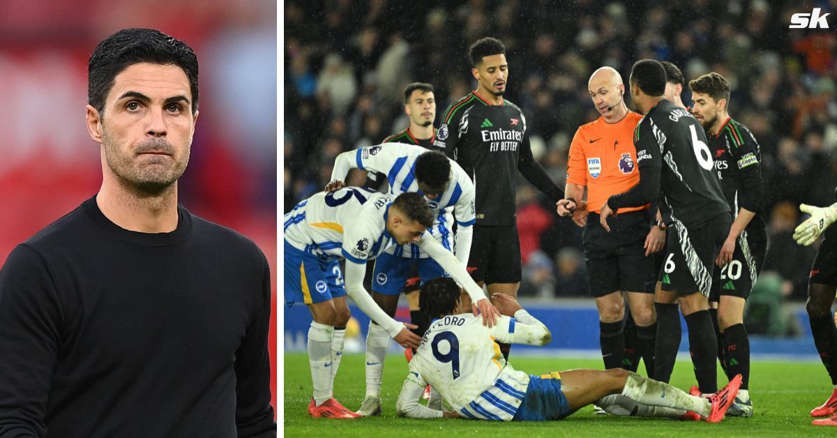 &quot;I have never seen something like this in my life&quot; - Arsenal boss Mikel Arteta hits out at penalty decision against William Saliba in Brighton draw