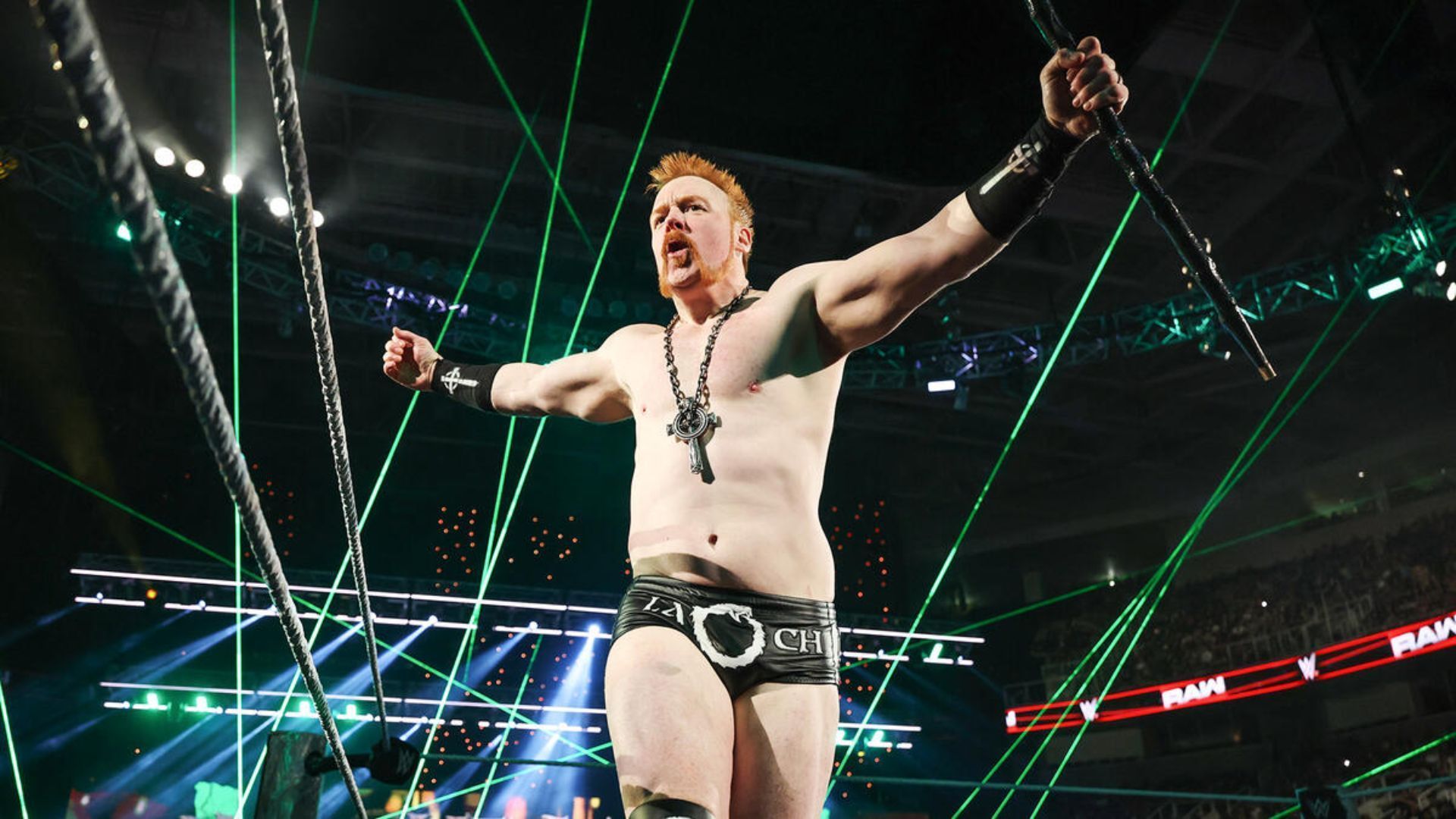 Sheamus performs on RAW [Photo credit: WWE.com]