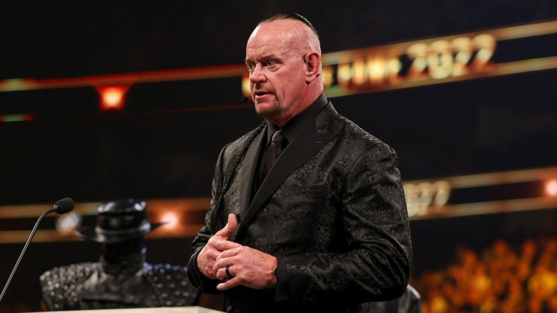 The Undertaker at WWE Hall of Fame! [Image credit: WWE.com]