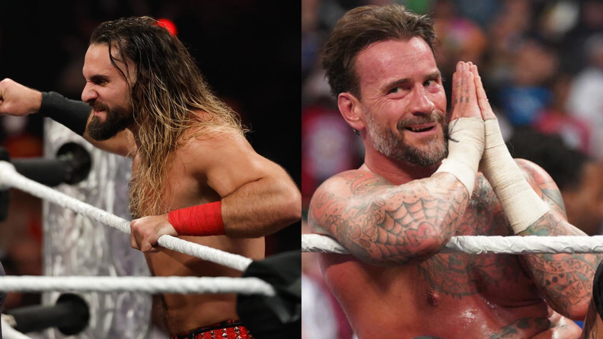 Seth Rollins (left), CM Punk (right). [Pictures source - WWE.com]