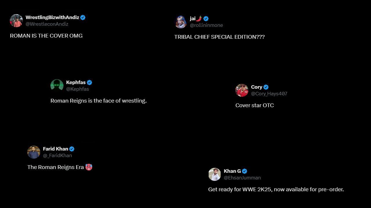 Fans react to Reigns and Heyman's conversation (Screenshots via X)