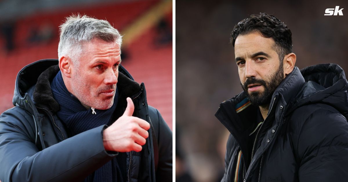 Jaime Carragher compares Manchester United boss Ruben Amorim to sacked Chelsea manager (Source: Both images from Getty)