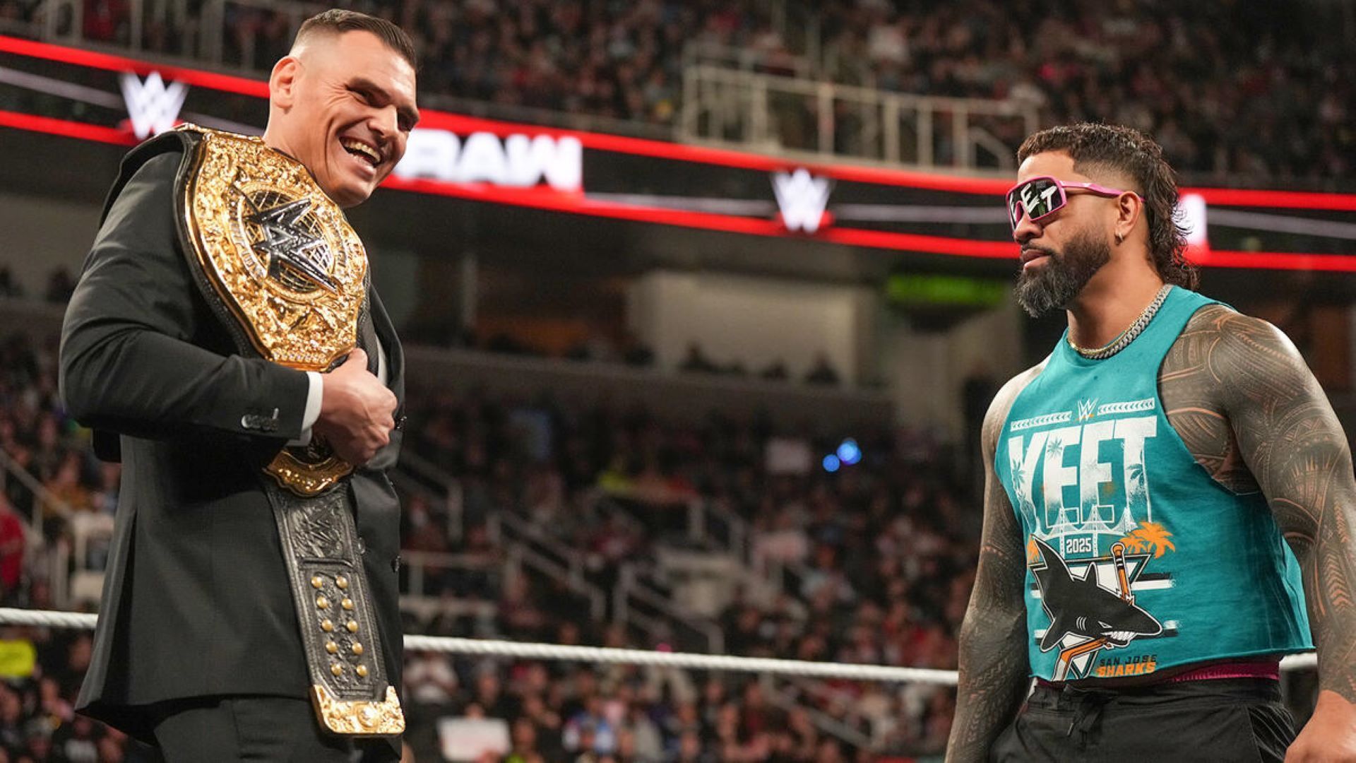 Can Jey shock the world by taking Gunther&#039;s World Heavyweight title? (Image Credit: WWE.com