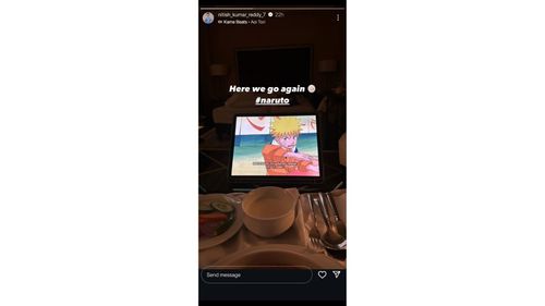 Screenshot of Nitish Kumar Reddy's Instagram story (Credits: @nitish_kumar_reddy_7 on Instagram)