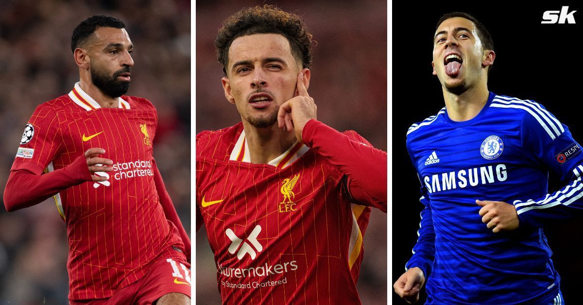 Salah (left), Jones (centre), and Hazard (right)