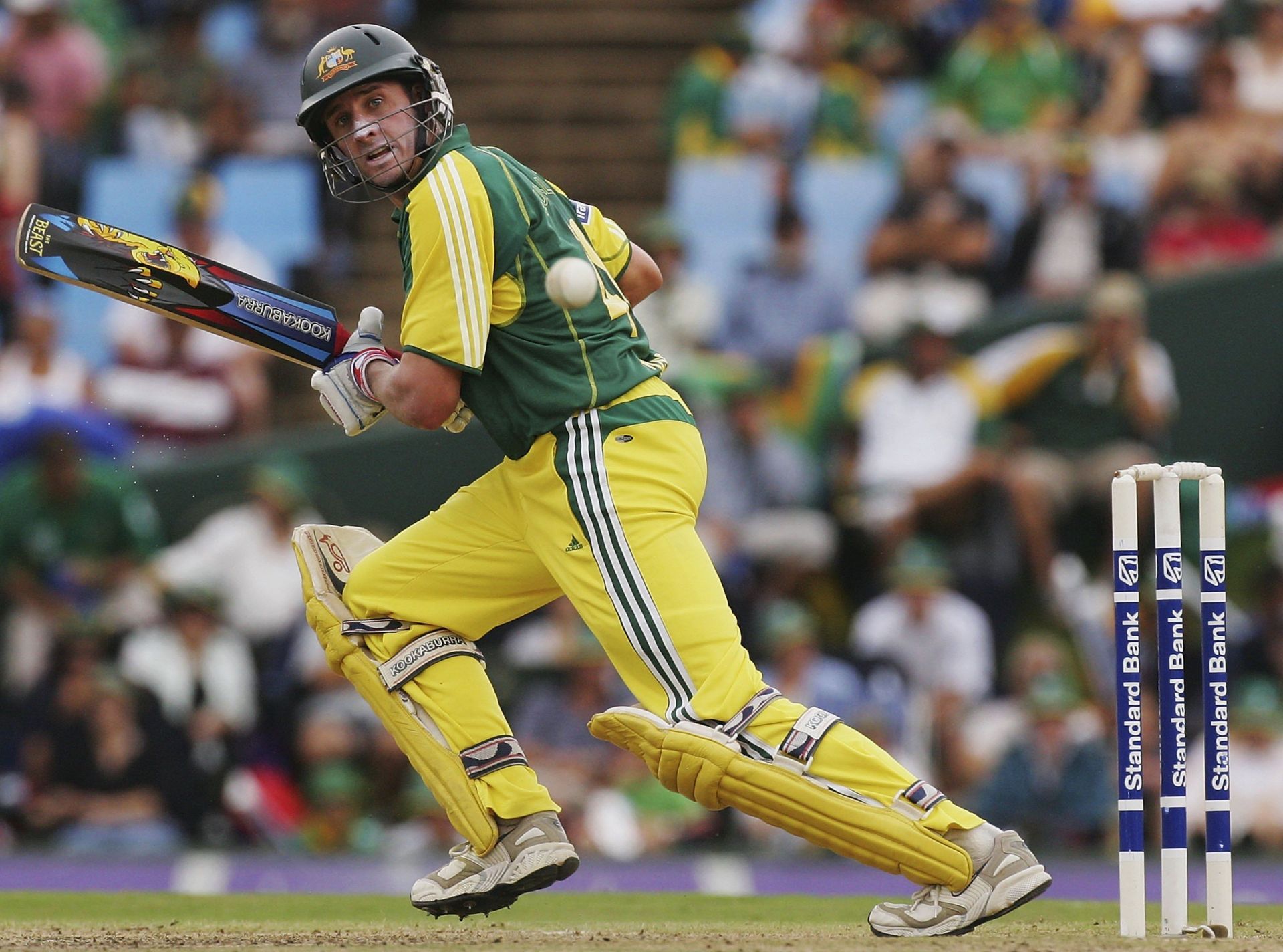 Michael Hussey emerged as a finisher for Australia after the retirement of Michael Bevan. Source: Getty