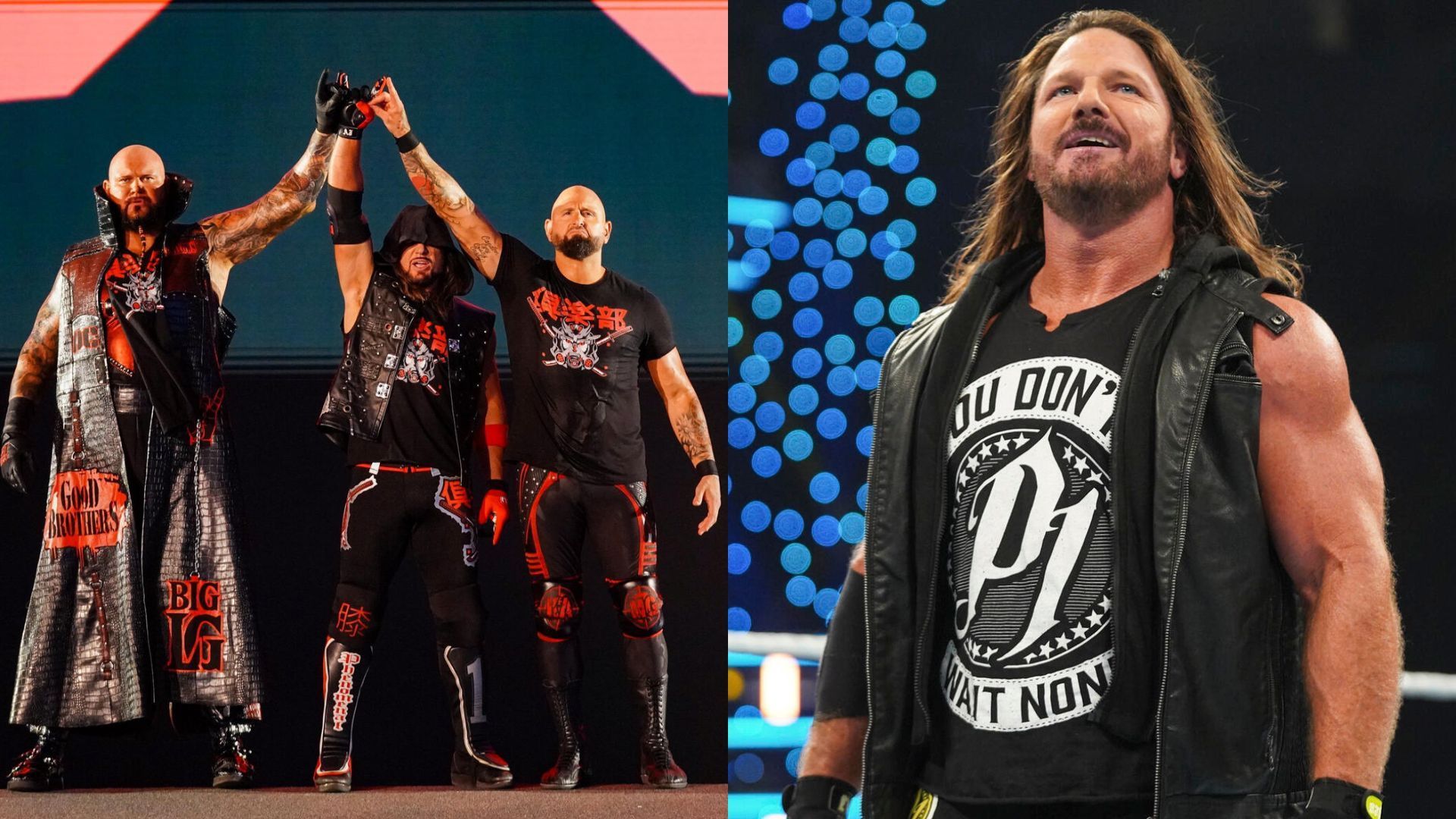 The Good Brothers and AJ Styles in WWE! [Image credits: WWE.com]