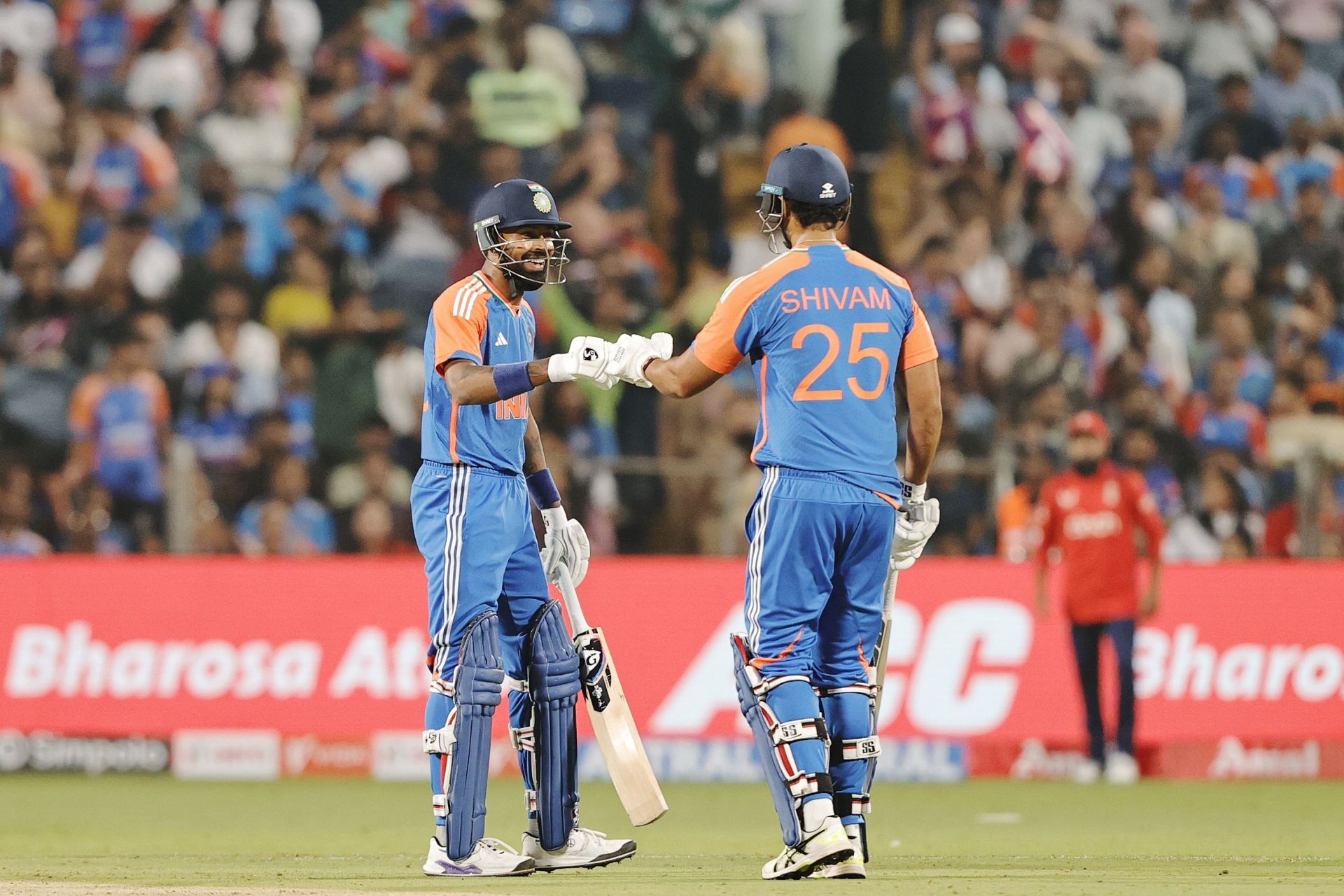 Hardik Pandya and Shivam Dube. (Credits: BCCI X)