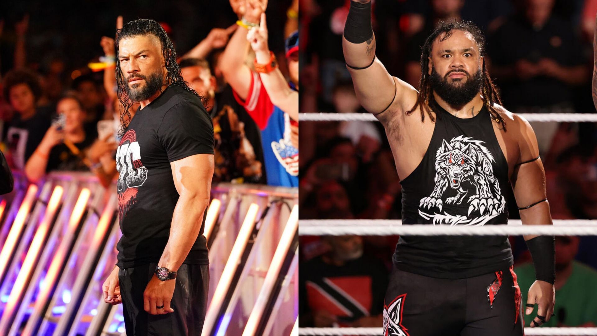 Roman Reigns and Jacob Fatu (Images credit: WWE.com)