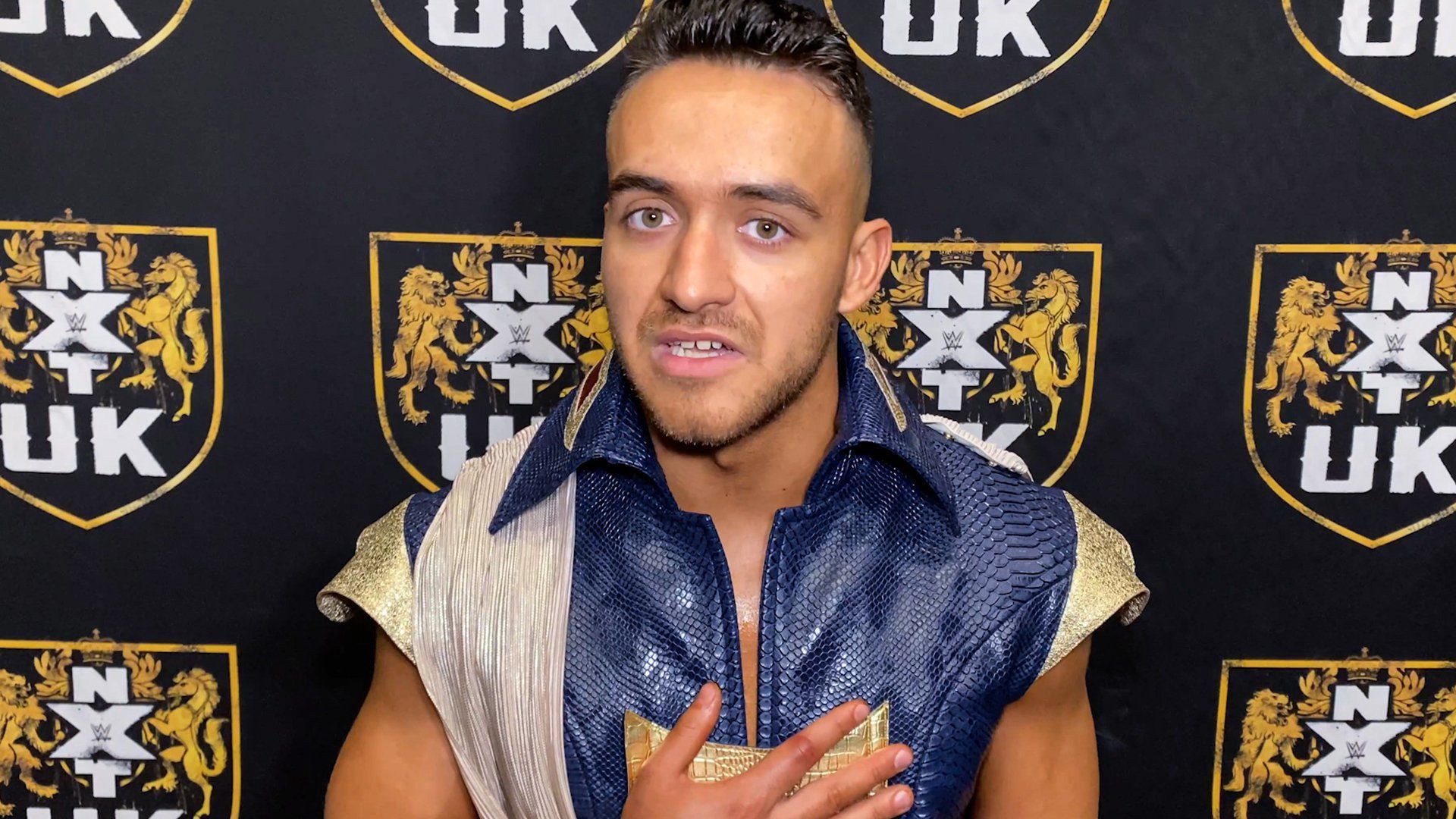 Axiom as A-Kid in NXT UK. (Image credits: wwe.com)