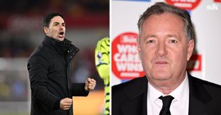 Piers Morgan responds after Arsenal boss Mikel Arteta says decision to buy new forward is 'out of his hands' despite injury to Gabriel Jesus