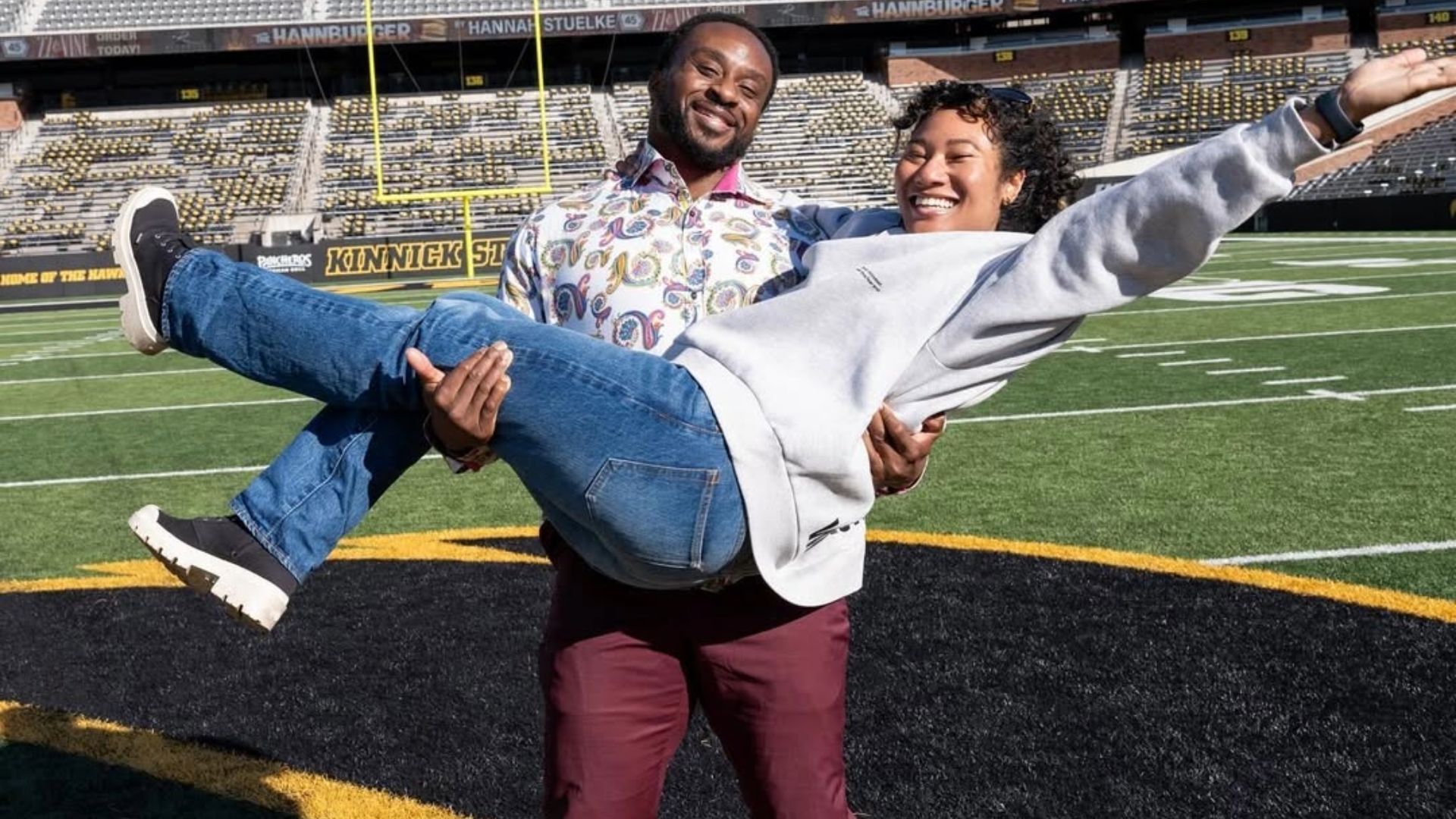 Big E and his girlfriend Kristen [Photo Credits: WWE Superstar