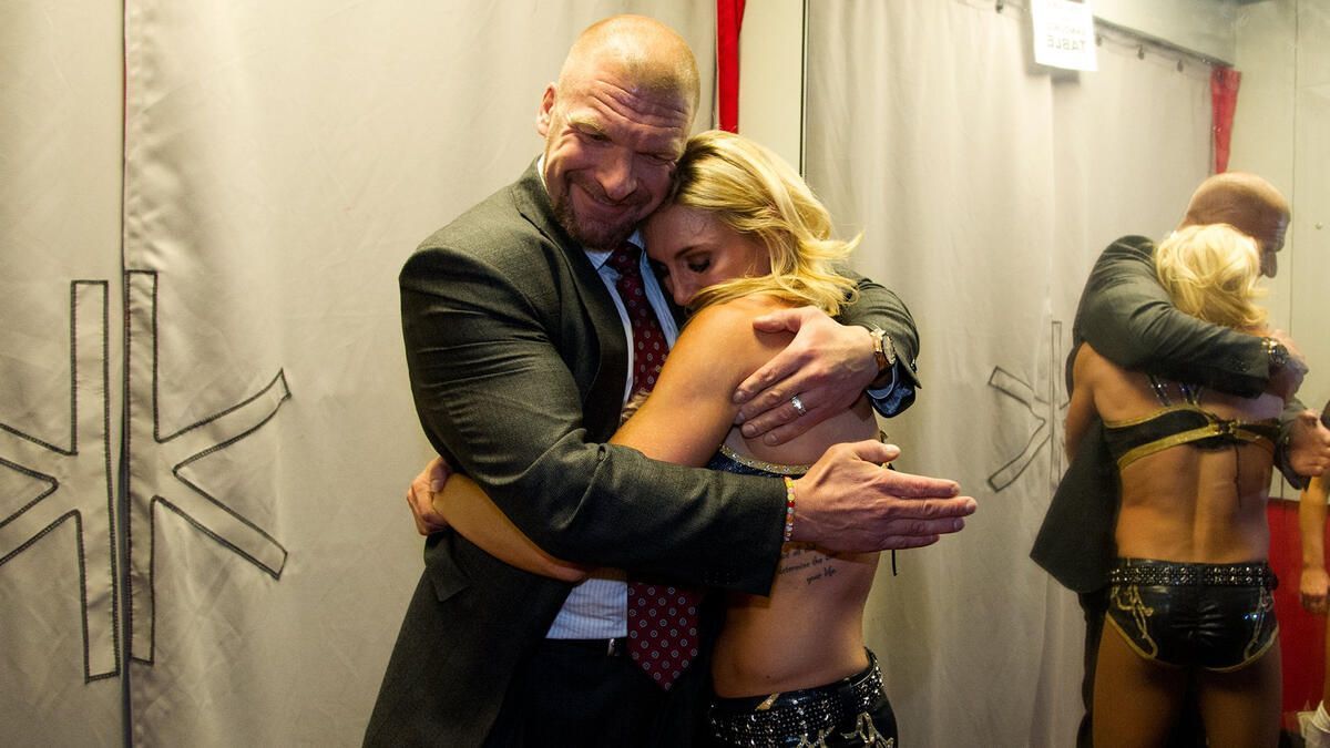 Charlotte Flair with WWE CCO Triple H