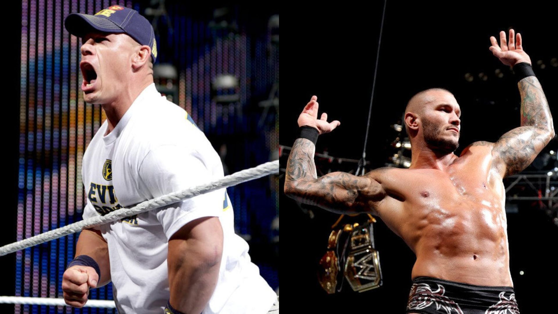 John Cena (left), Randy Orton (right). [Pictures from WWE.com]