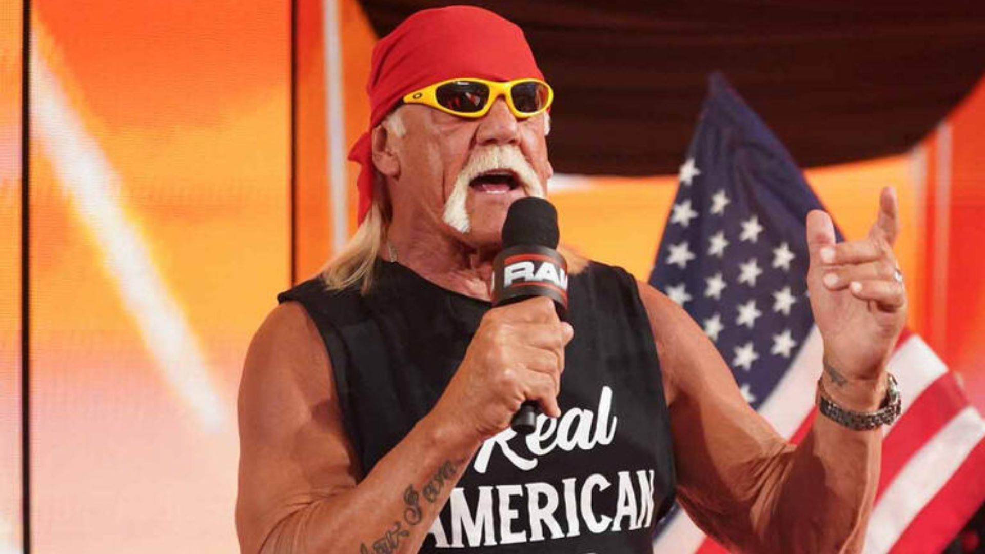 Hulk Hogan on Monday Night RAW. [Image via WWE.com]