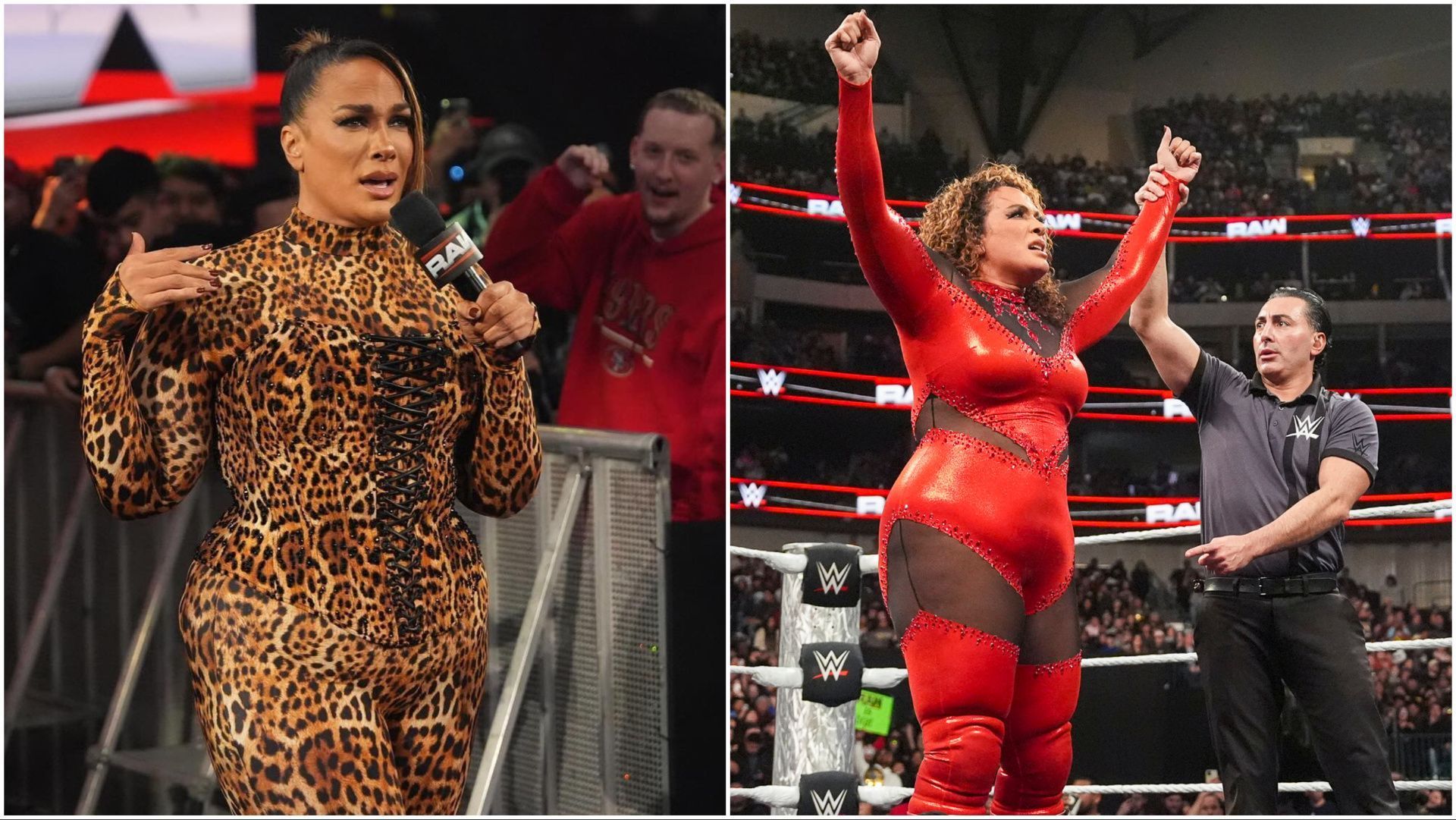 Nia Jax hits the ring during WWE RAW on Netflix