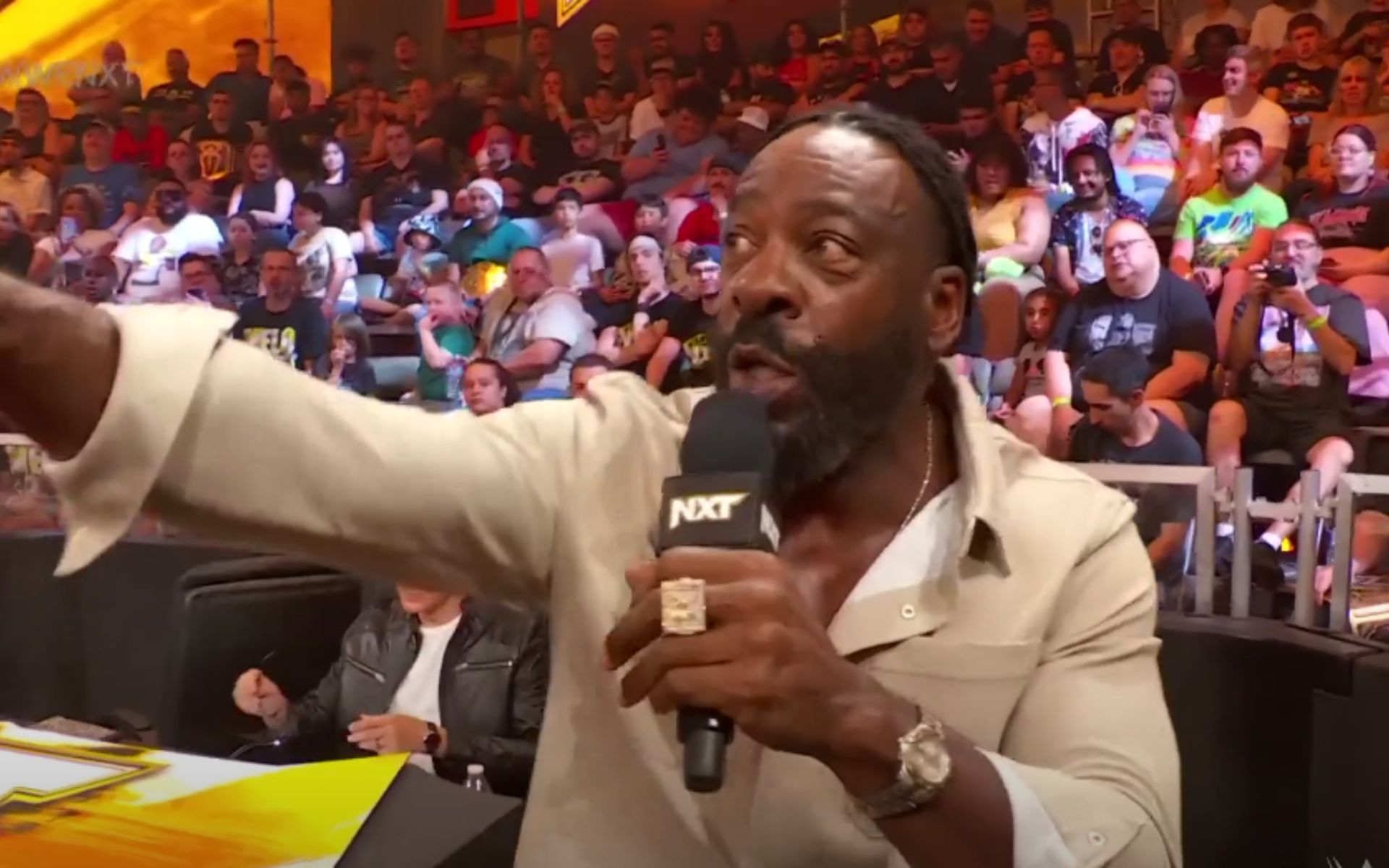 The WWE Hall of Famer was not happy (Pic Courtesy: WWE on YouTube)