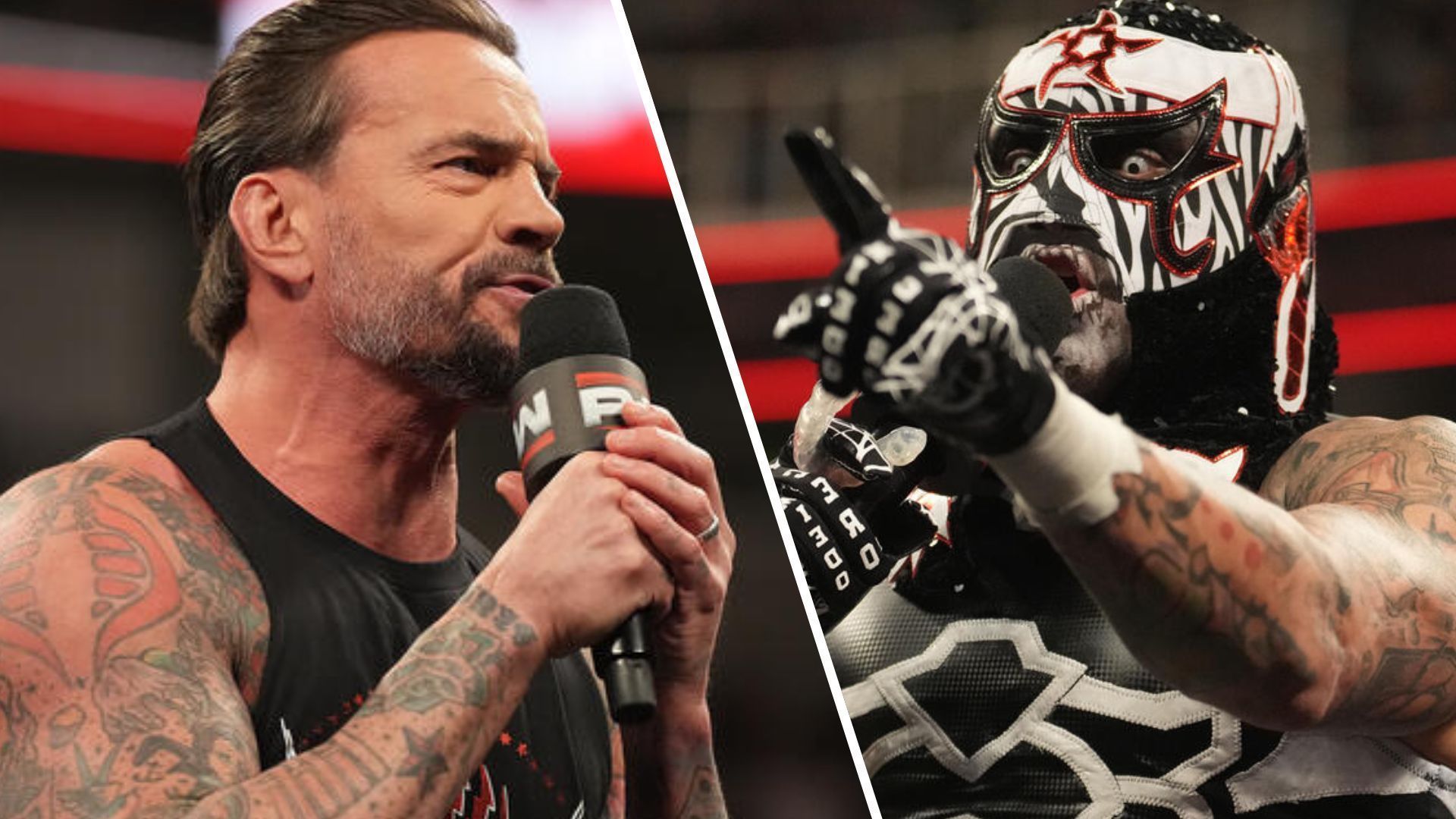 CM Punk and Penta perform on RAW [Photo credits: WWE.com]