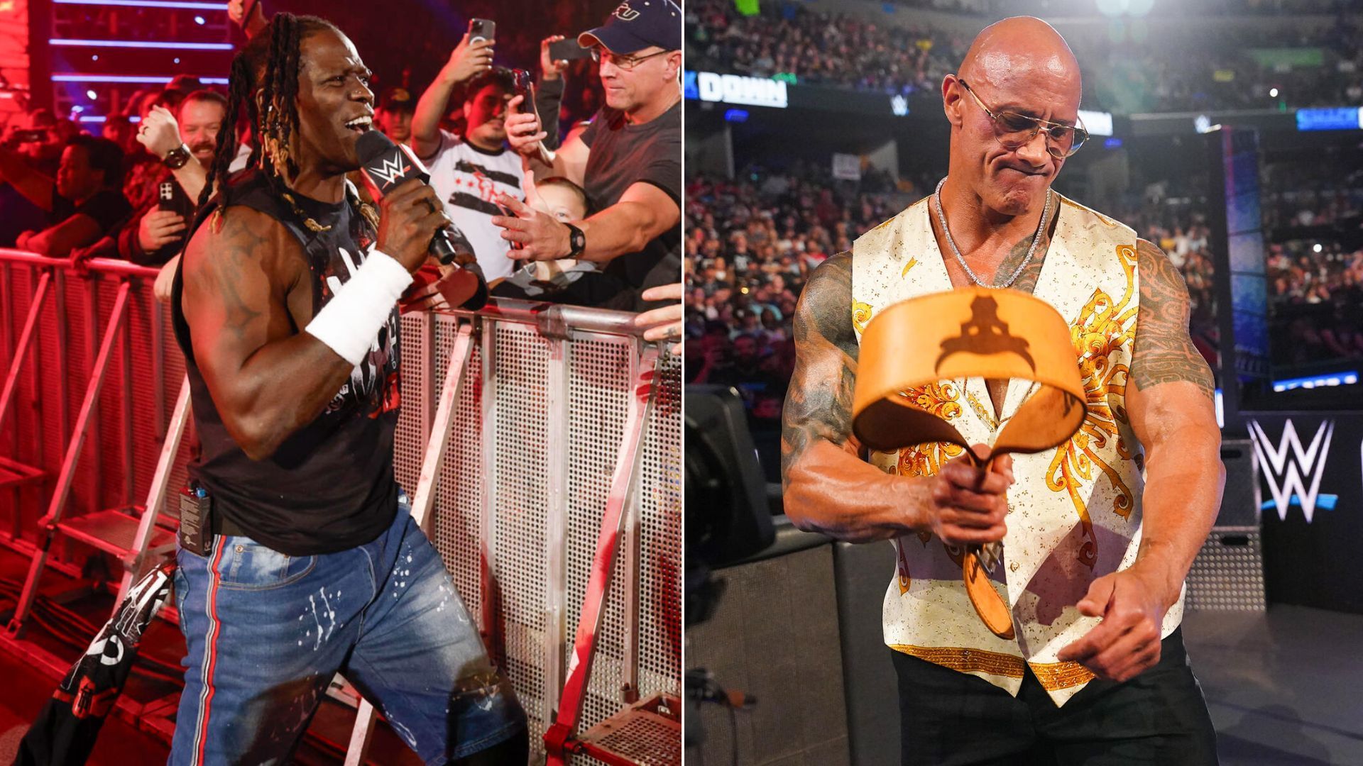 R-Truth and The Rock (Pictures Courtesy: WWE.com)