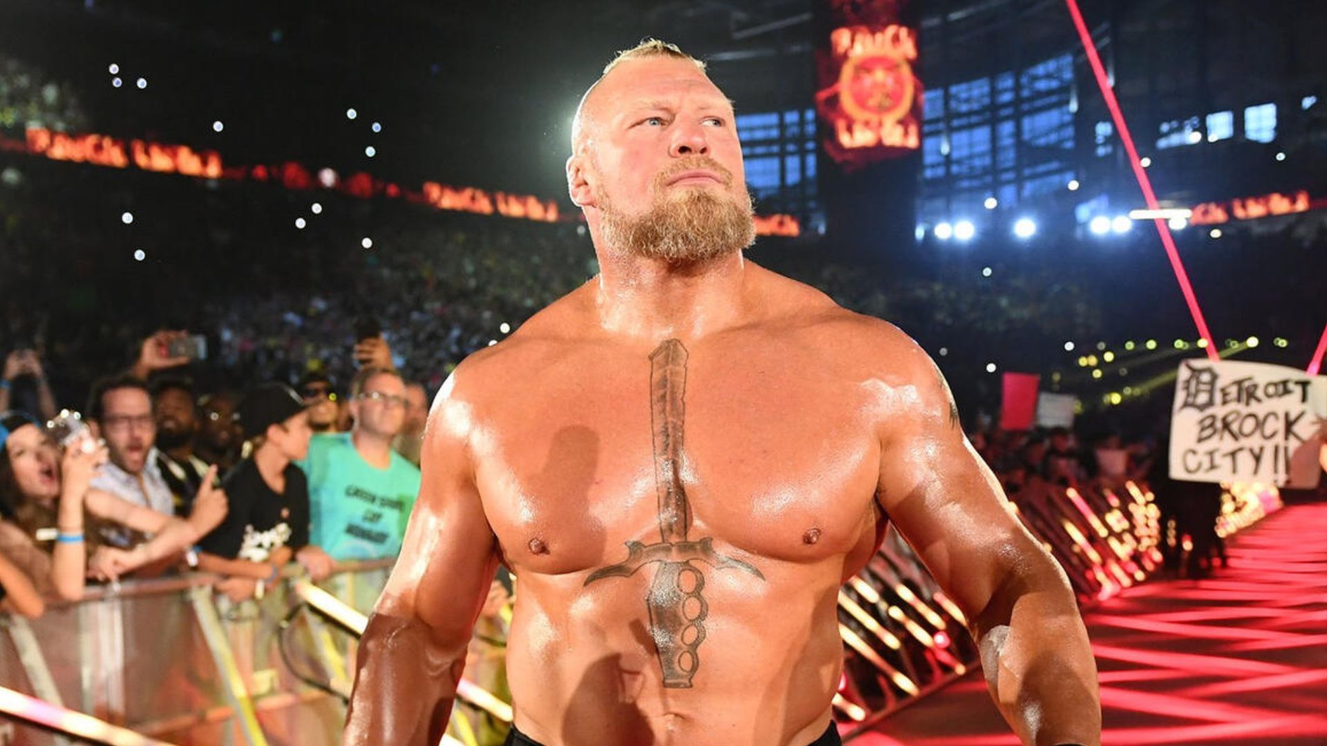 Brock Lesnar at WWE SummerSlam 2023! [Image credit: WWE.com]