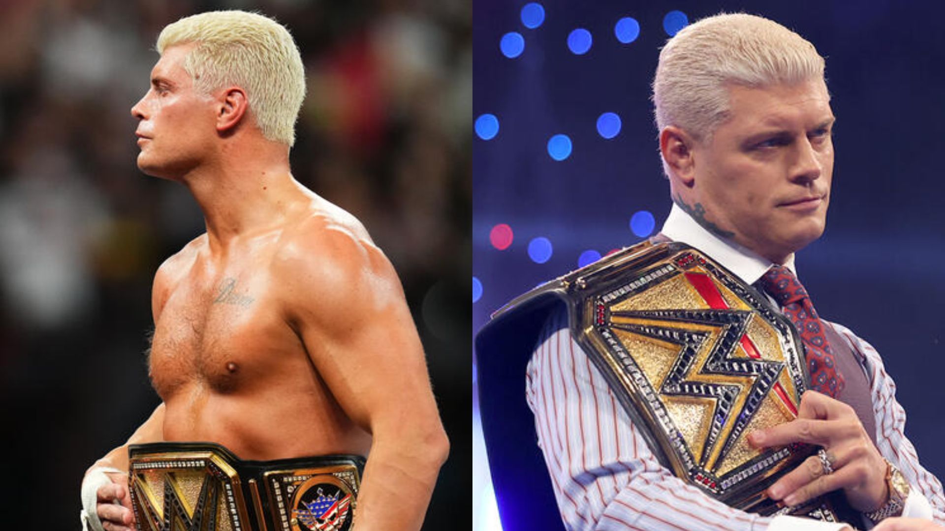 Cody Rhodes is the reigning WWE Champion. [Photos via - WWE.com]