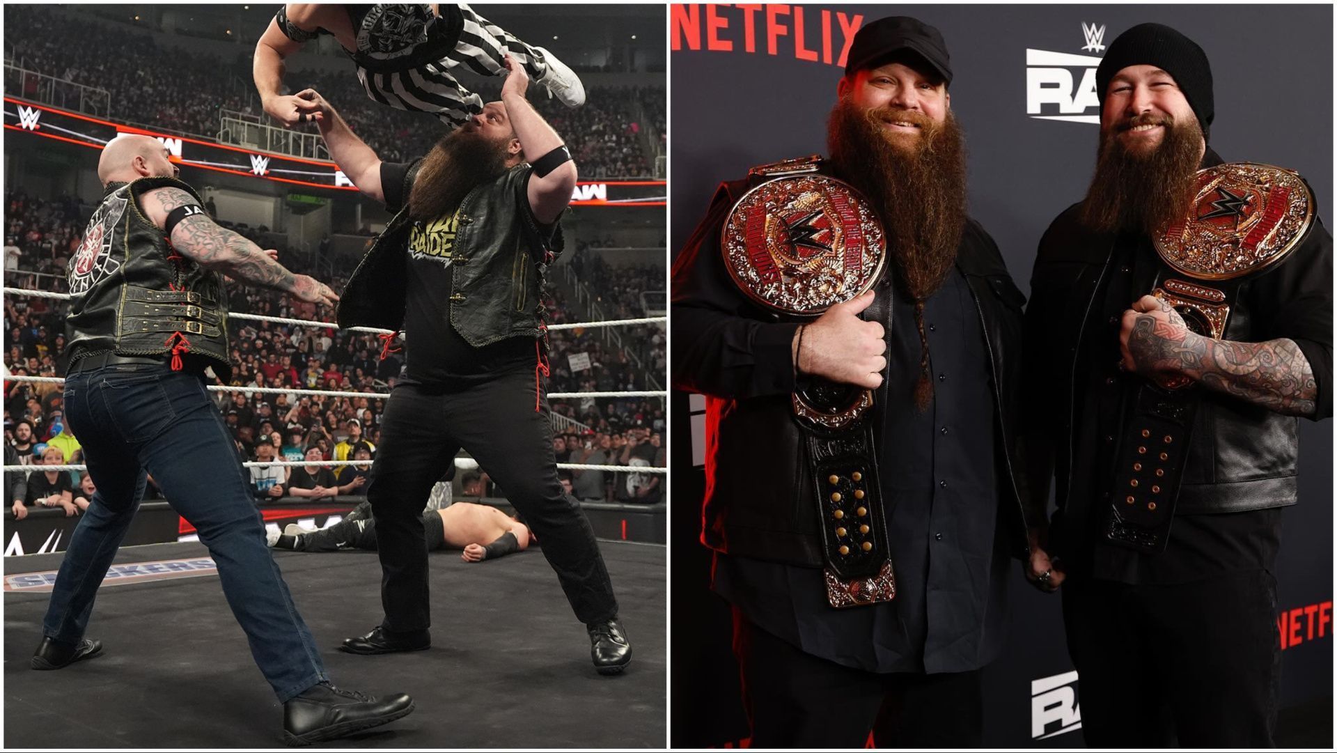 World Tag Team Champions The War Raiders on WWE RAW