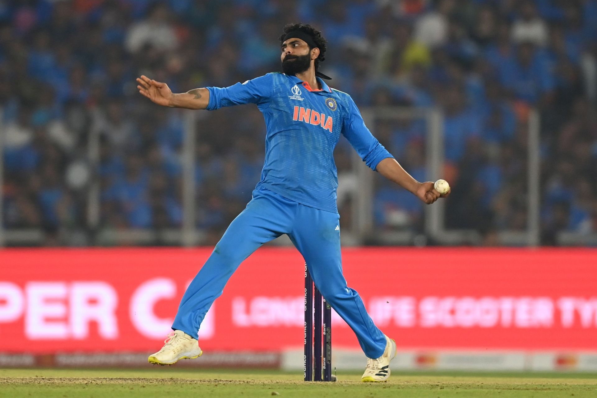 Ravindra Jadeja has been picked in the Champions Trophy squad despite his poor recent form in ODIs. (Image Credits: Getty Images) 