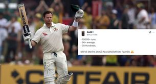 "Once in a generation player" - Fans react as Steve Smith smashes 35th Test ton, completes 10,000 runs in 1st SL vs AUS Test 2025
