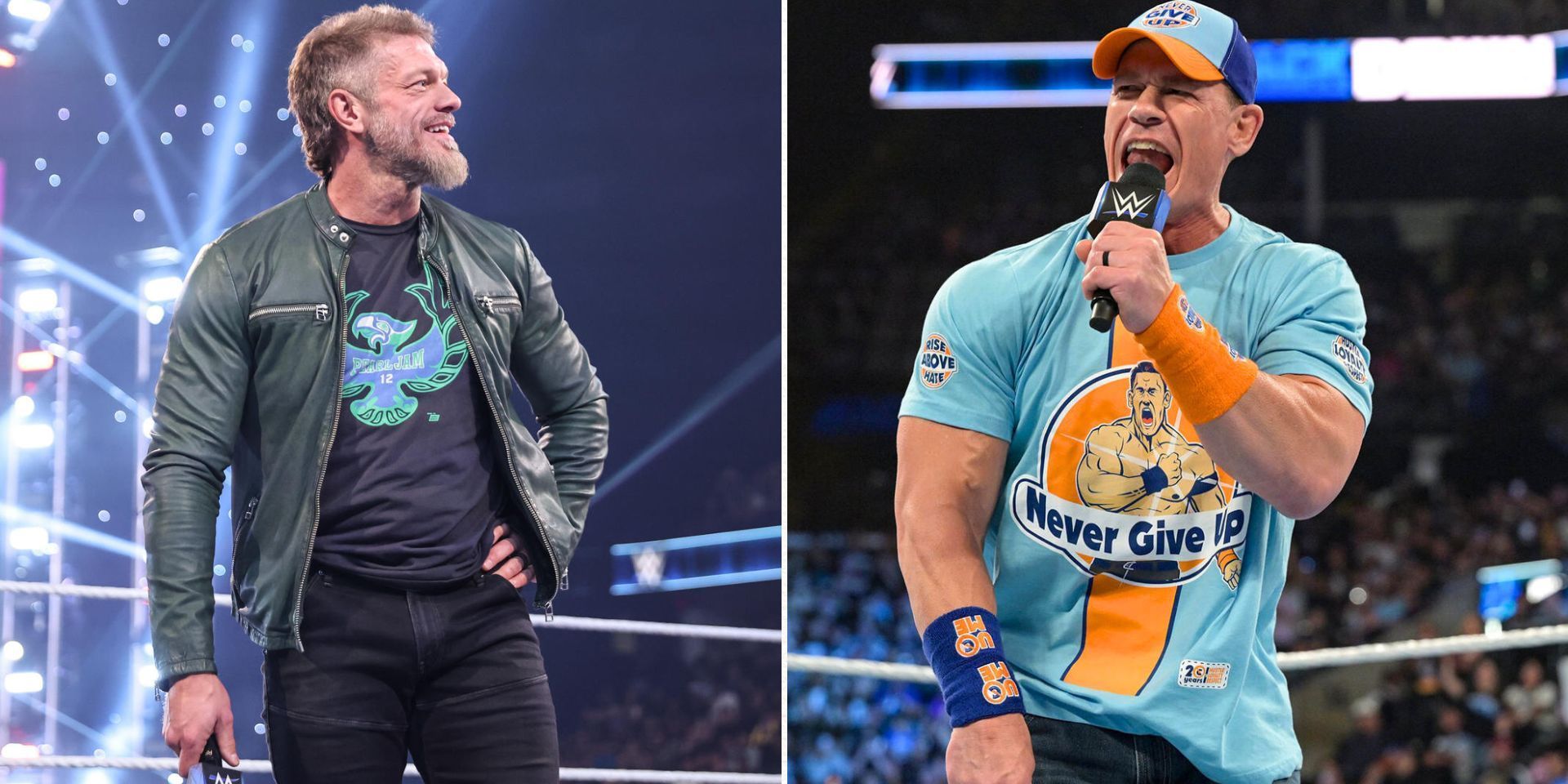 John Cena and Edge used to be rivals (Images via WWE.com)