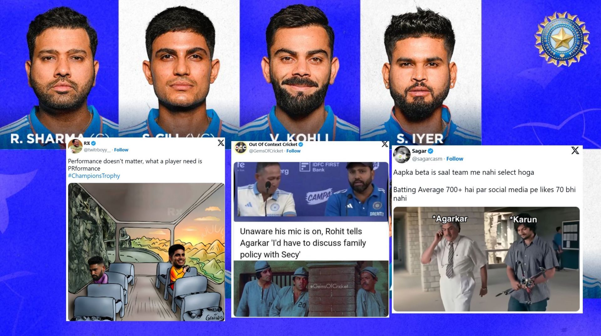 Fans share memes after learning about India