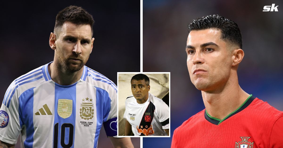 L to R: Lionel Messi, Romario and Cristiano Ronaldo (All images sourced from Getty)