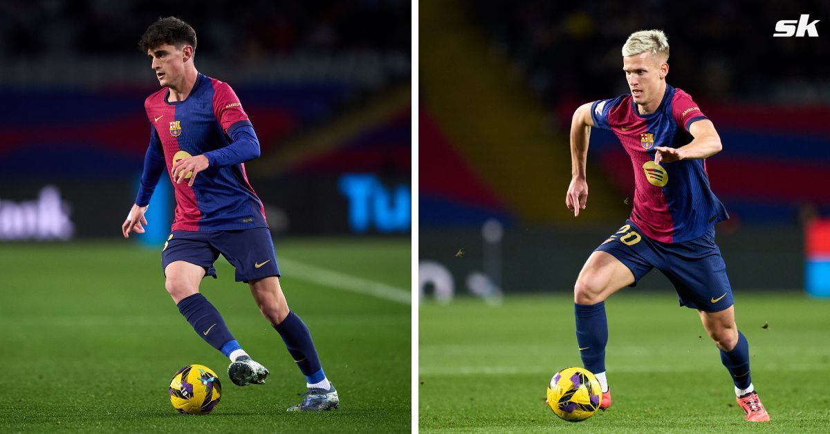 Vitor Roque (left) and Dani Olmo (right) 