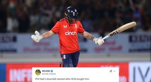 "Downfall started after RCB bought him" - Fans react as Phil Salt fails again in 2025 IND vs ENG 3rd T20I