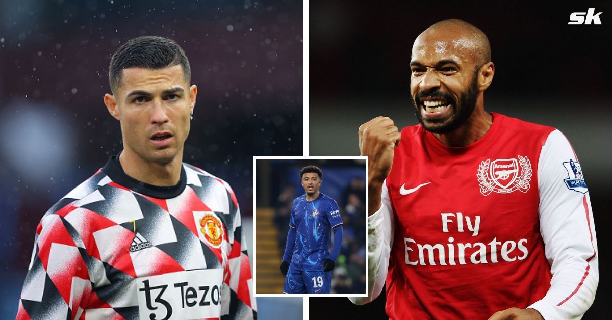 Cristiano Ronaldo (left), Jadon Sancho (middle) &amp; Thierry Henry (right) - (Image: All images from Getty)