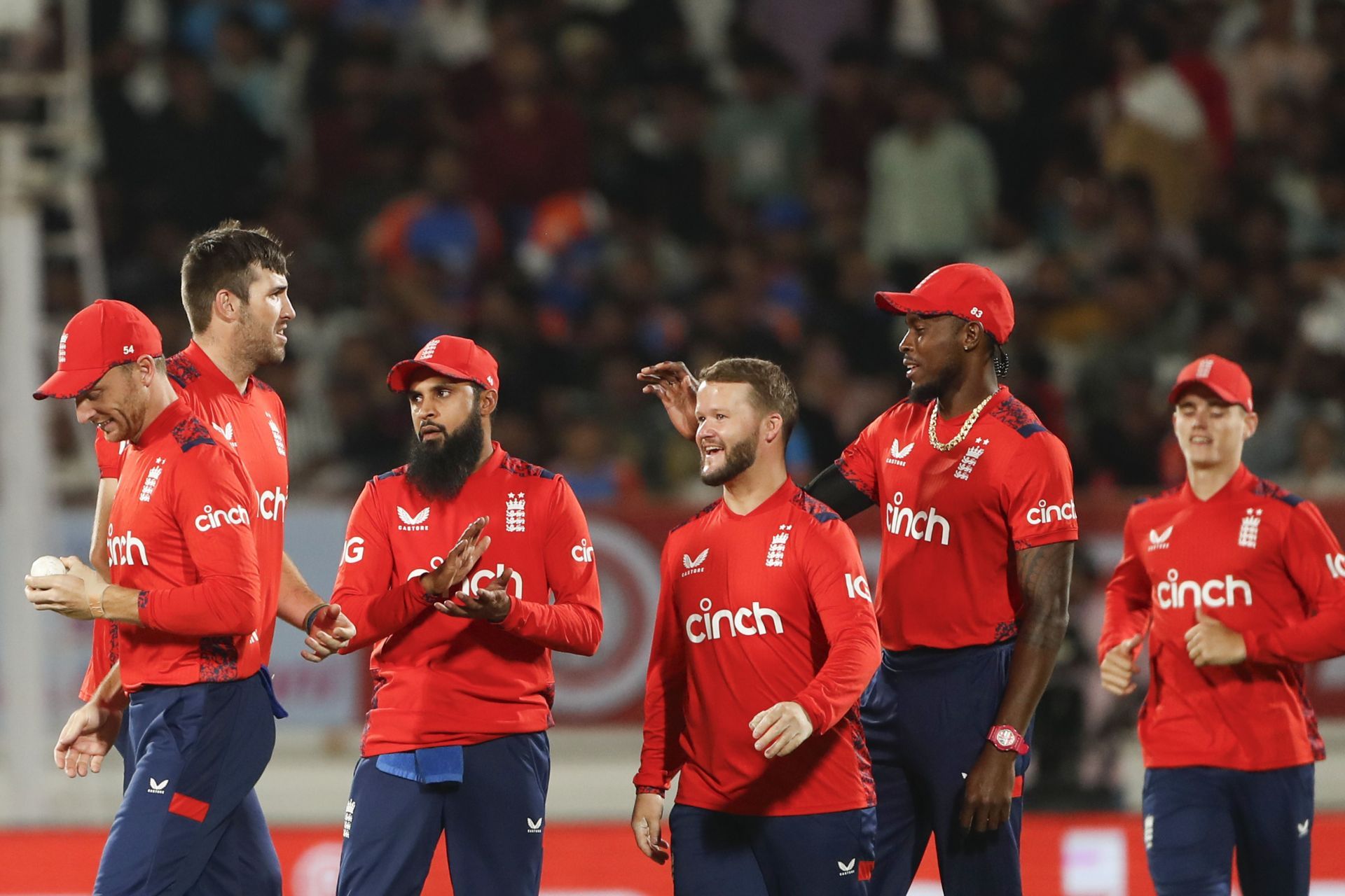 England bowlers stifled the Indian batters to stun the Rajkot crowd in the third T20I [Credit: Getty]