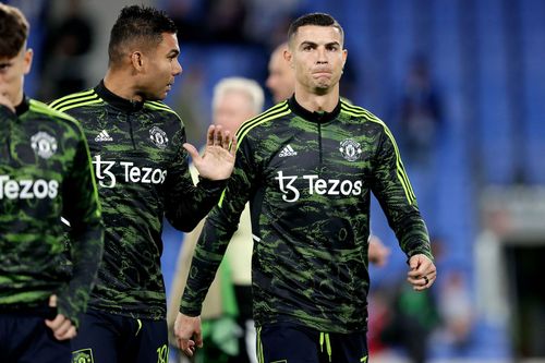 Casemiro and Cristiano Ronaldo