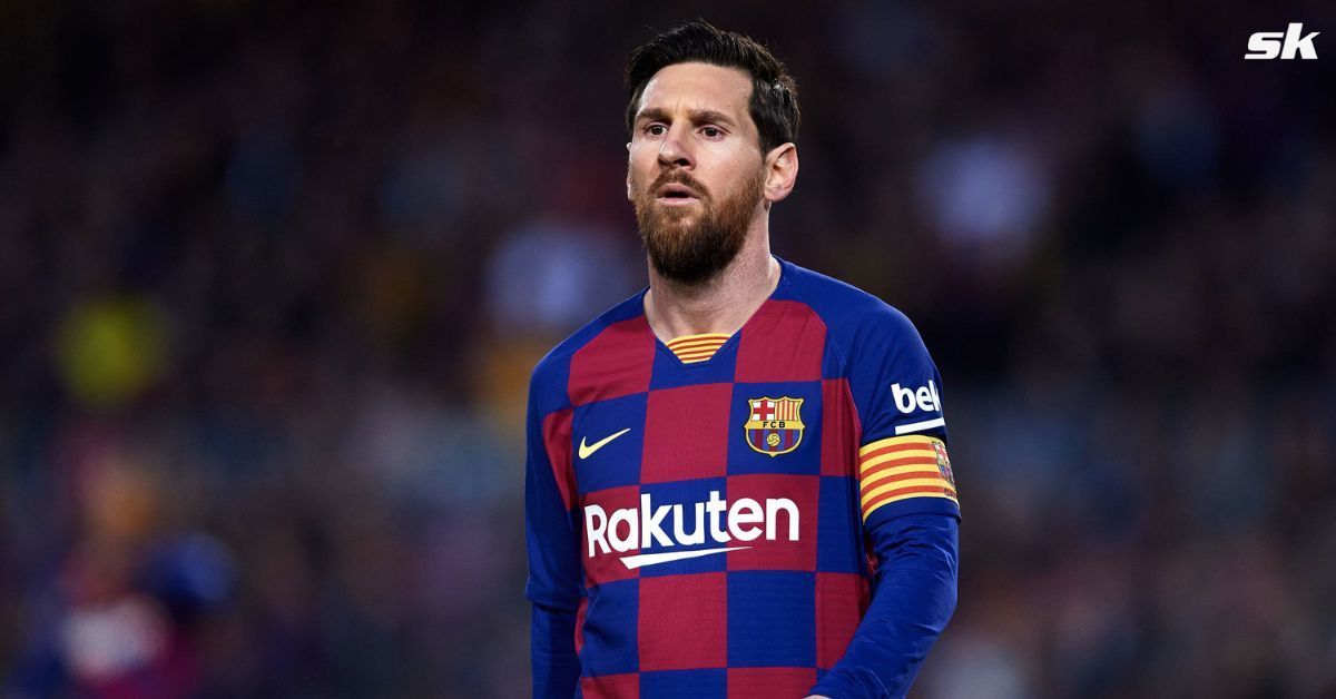 Barcelona fans chant Lionel Messi