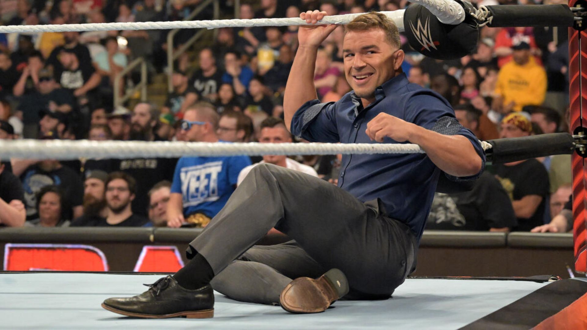 Chad Gable performs on RAW [Photo credit: WWE.com]