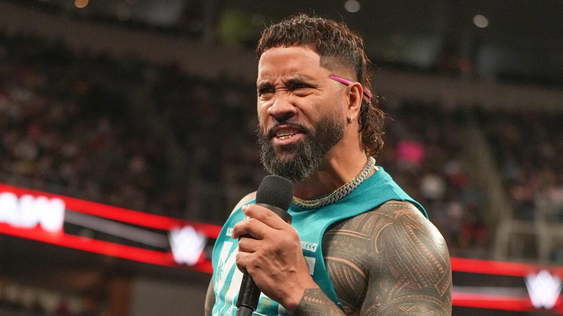 Jey Uso on RAW! [Image credit: WWE.com]