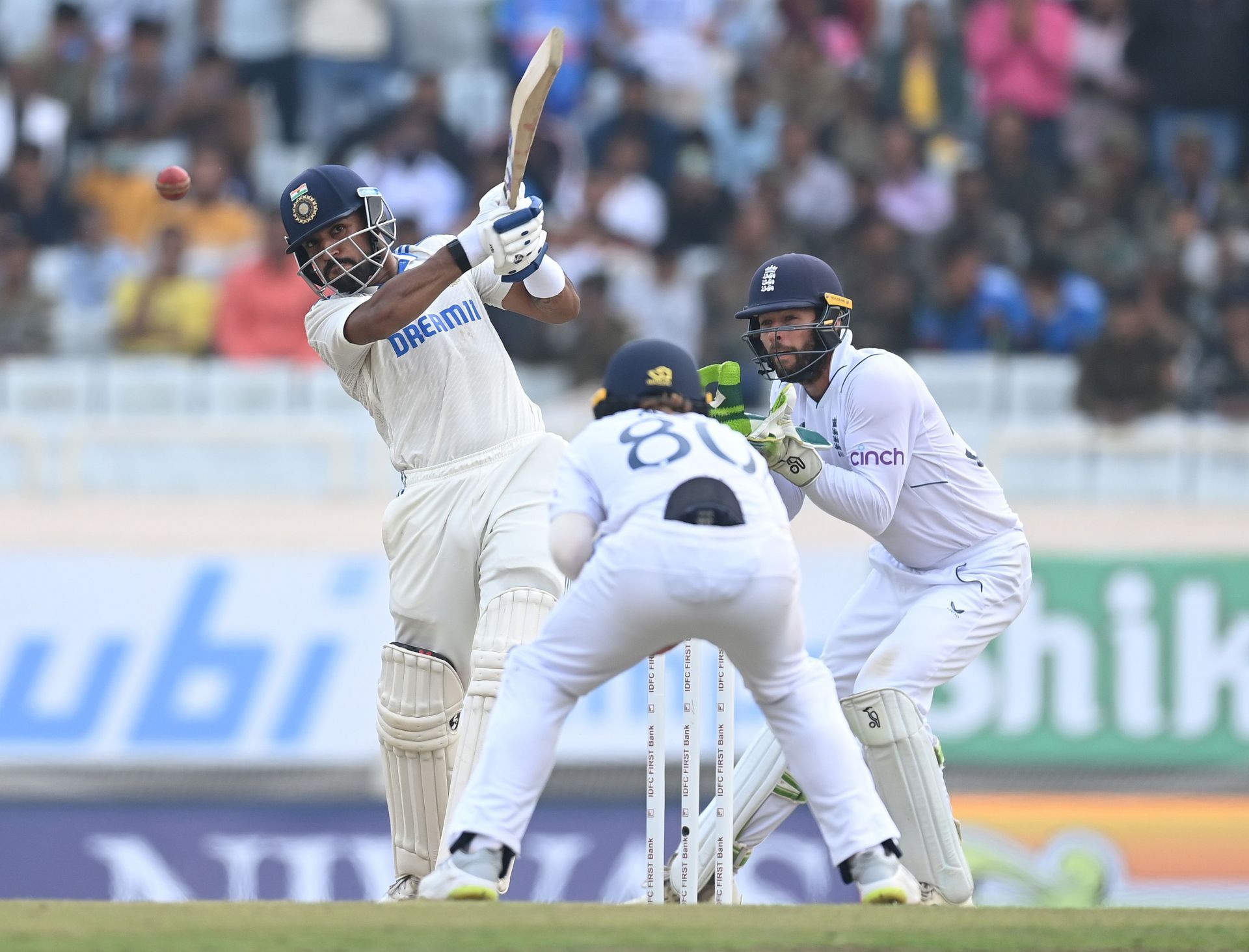 Dhurv Jurel made his Test debut during the second Test against England. Source: Getty