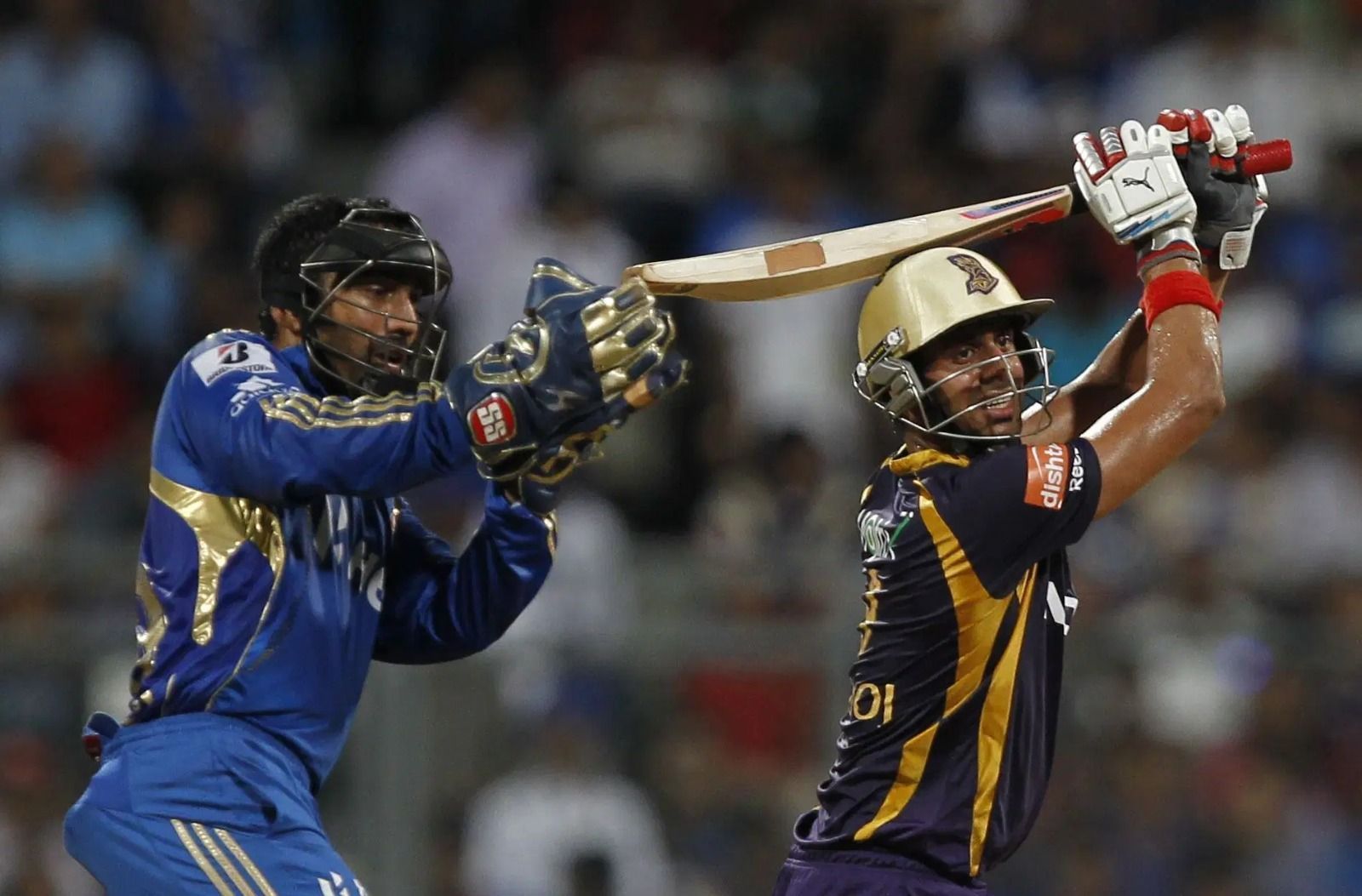 Manoj Tiwary in action for KKR during the 2012 IPL season- Source: Getty