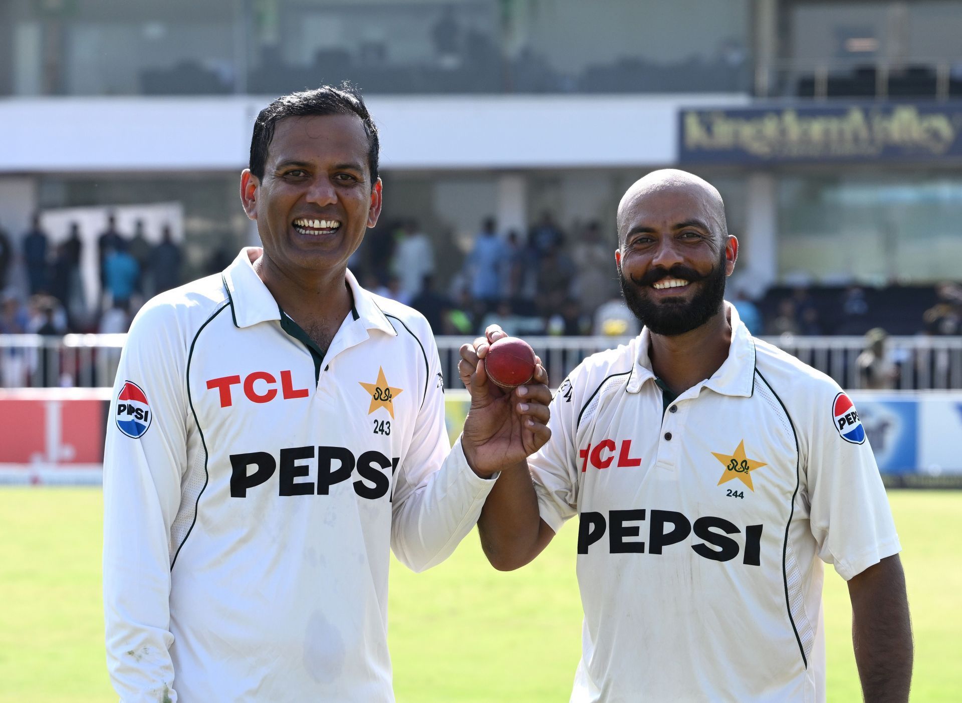 Sajid Khan and Nooman Ali picked up 39 wickets in two Tests against England in October 2024- Source: Getty