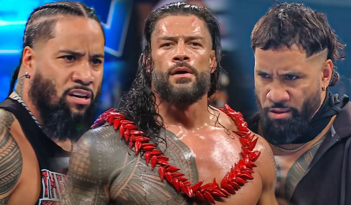 Roman Reigns &amp; The Usos are part of the OG Bloodline. [Image credits: WWE on YouTube]