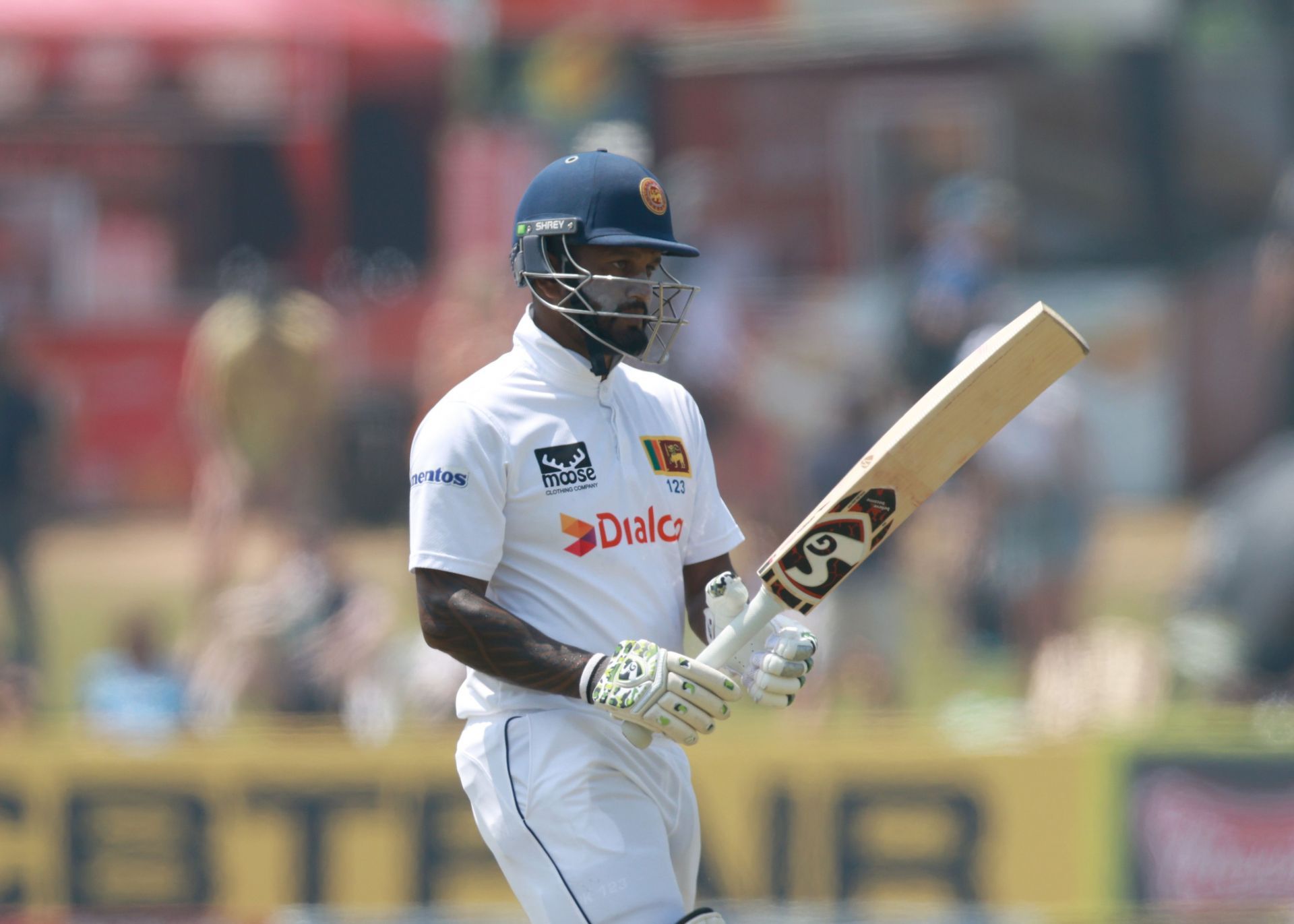 Karunaratne has batted for the last time in Sri Lanka whites. Source: Getty