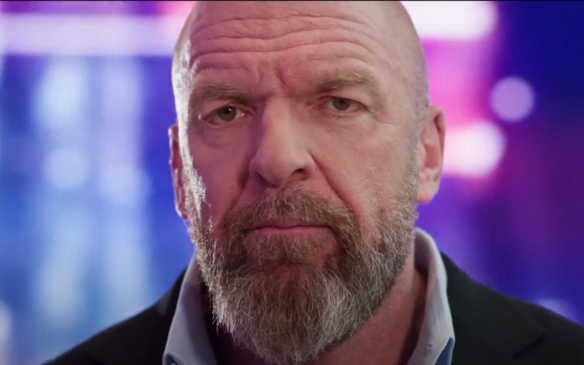 Triple H during the initial WM 41 promo (Pic Courtesy: WWE on YouTube)