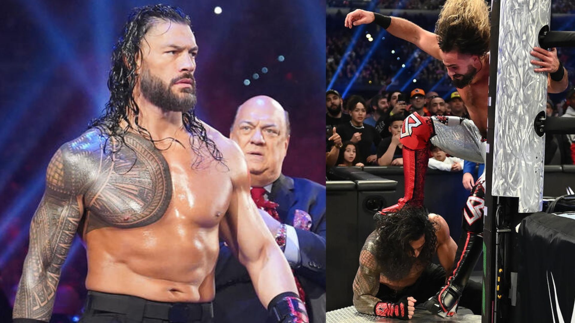 Reigns was attacked last night at Royal Rumble 2025. [Image credits: WWE.com]