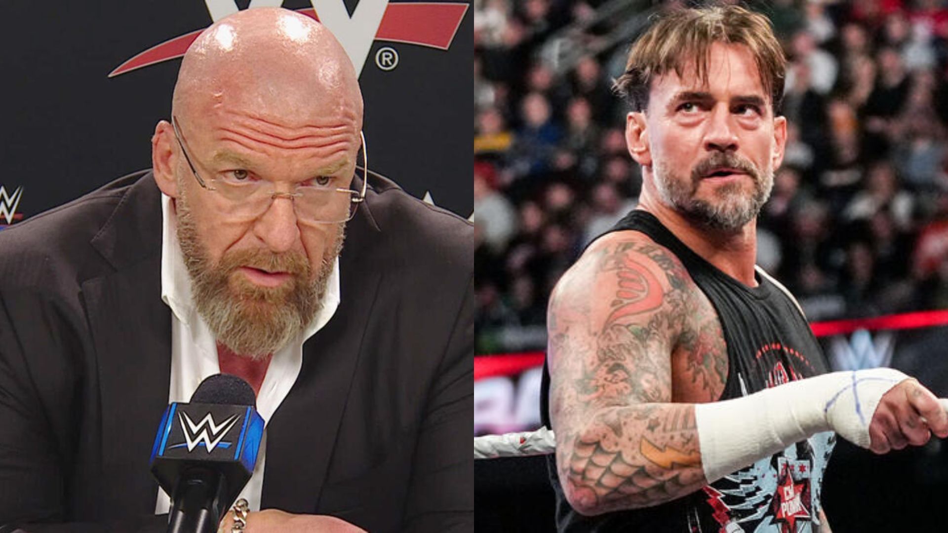 Triple H (left) and CM Punk (right) [Image Credits: WWE.com]