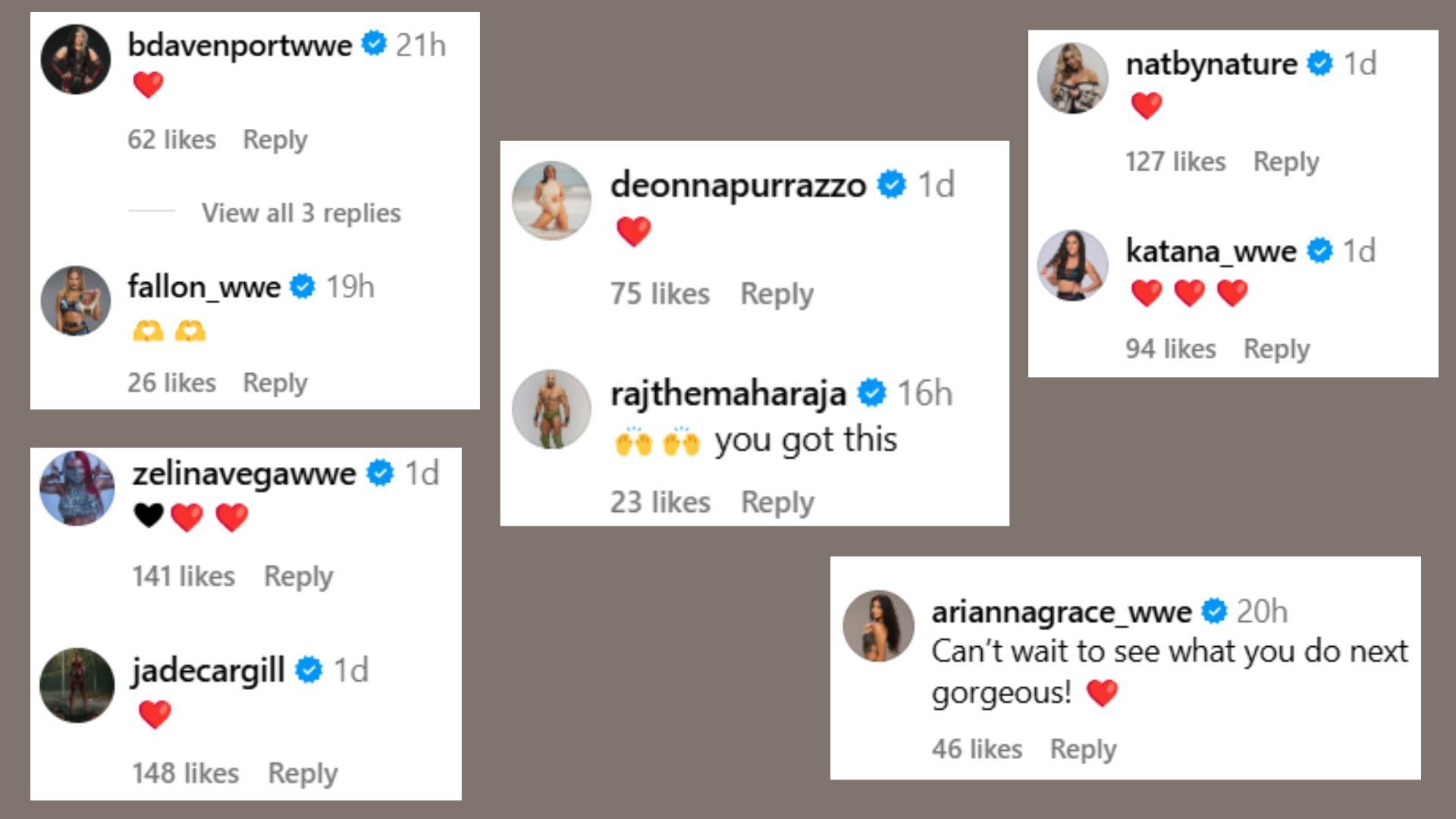 Comments on Elektra Lopez&#039;s post. (Image via her Instagram handle)